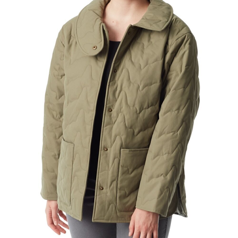 Bass Outdoor Women's Quilted Long-Sleeve Jacket - DEEP LICHEN GREEN